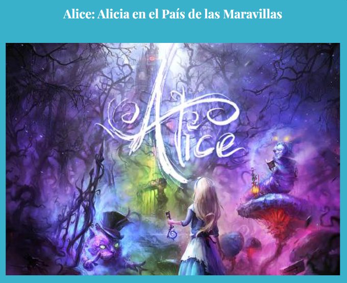 Captura de juevo virtual Alice in Wonderland